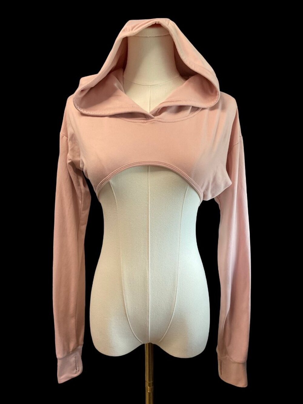 Pink Ultra Cropped Hoodie